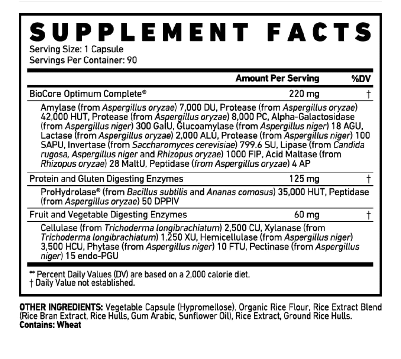 Ghost Digestive Enzyme 90 caps