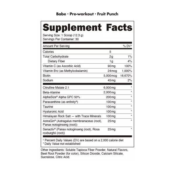 Babe Pre Workout 30 serv