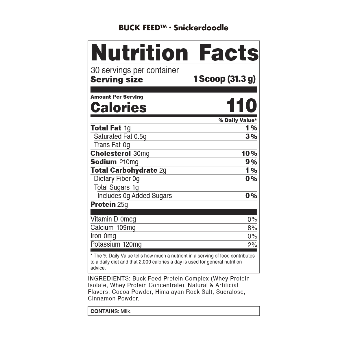 Buck Feed Original Protein 2 lbs