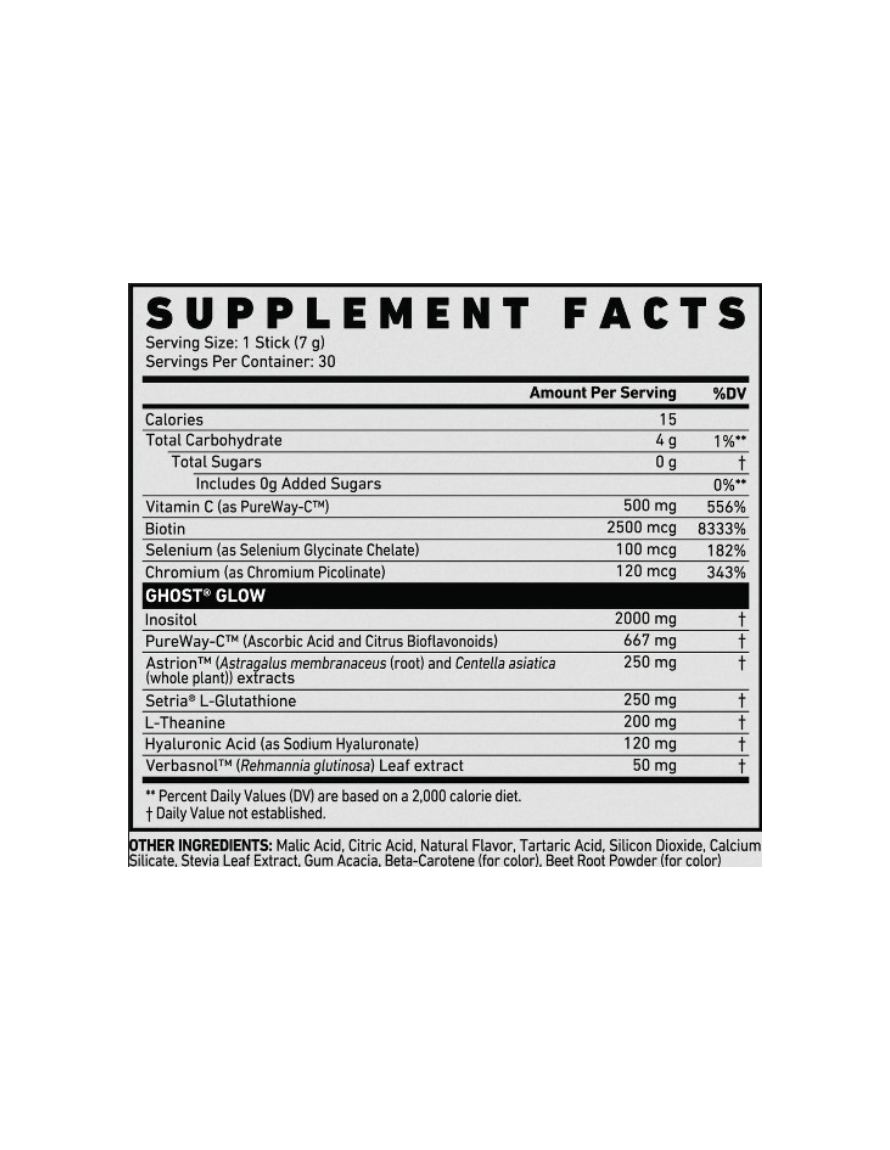 GHOST GLOW BEAUTY X DETOX ® 30 sticks