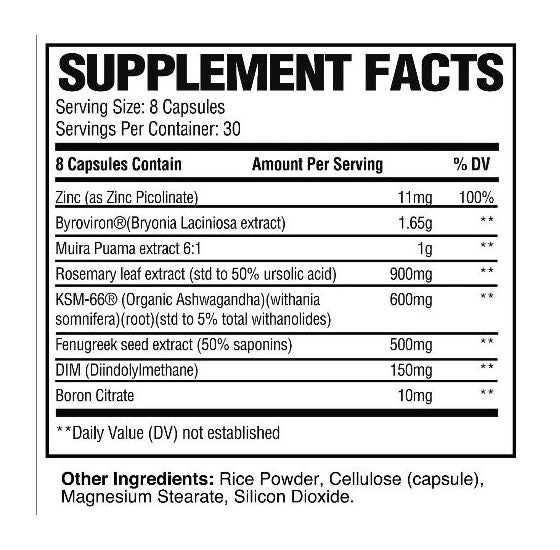 Raw test support 240 caps