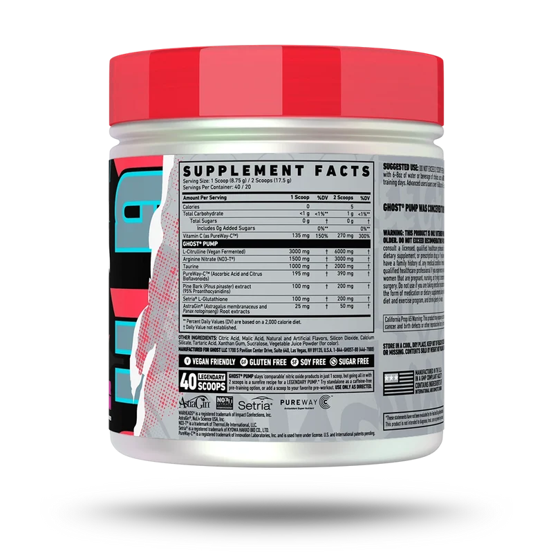 GHOST PUMP NITRIC OXIDE® 40 SERVS