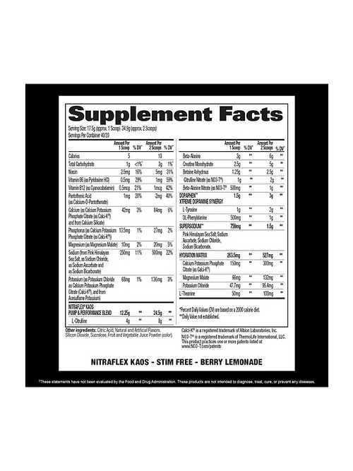 Nitraflex KAOS by Jeremy Buendia Stim Free