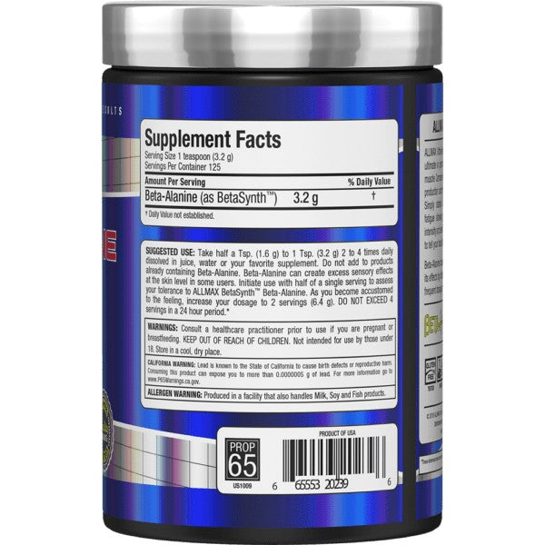 Beta-Alanine AllMax 400 gr