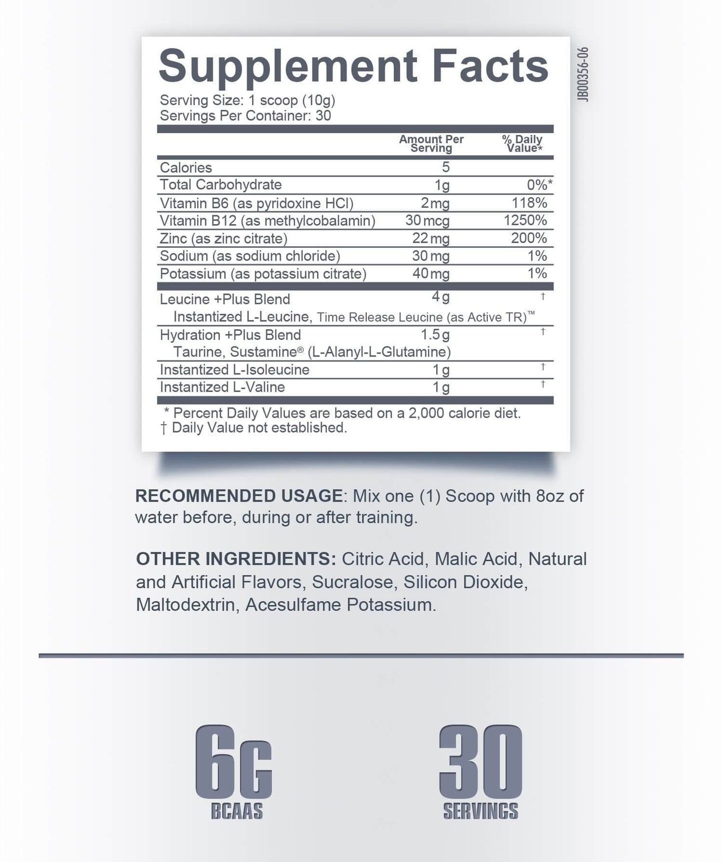 BCAA's plus 30 servs