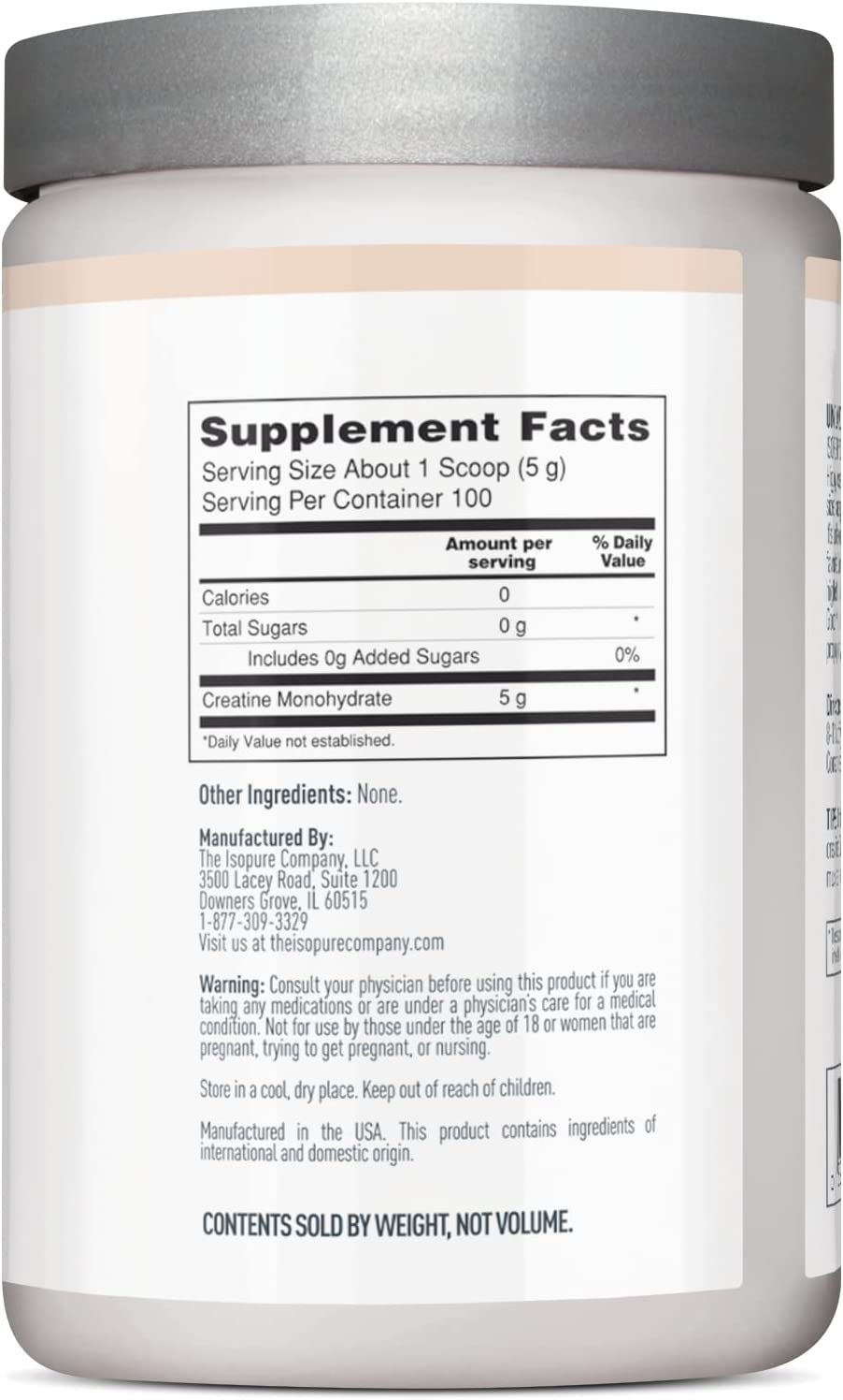 Isopure Creatine 100 serv