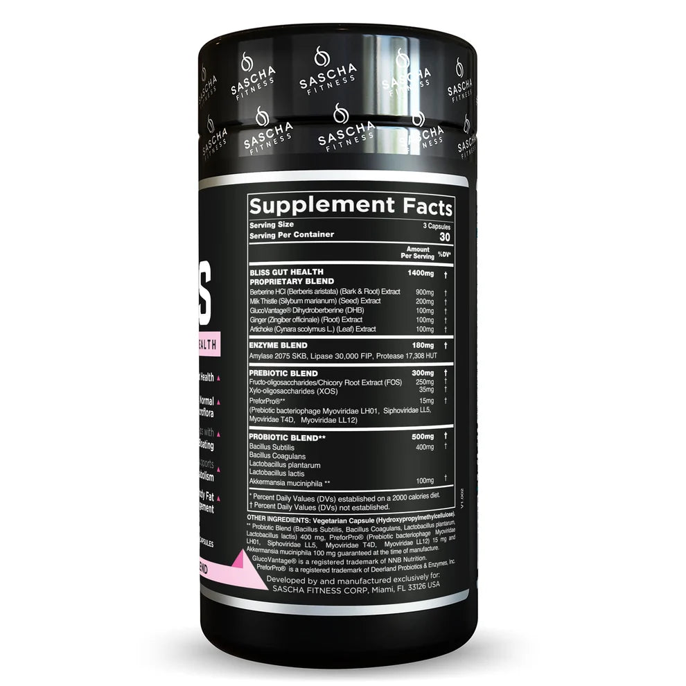 Sascha fitness bliss 90 cápsulas