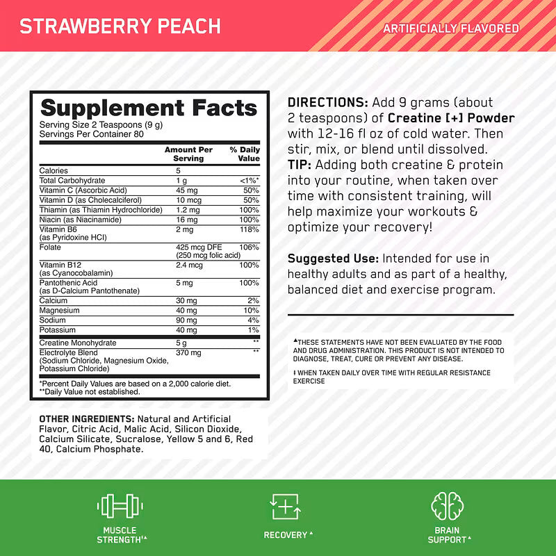 ON Creatine + 720 grs