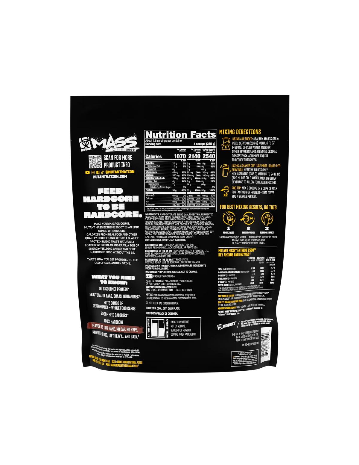 MUTANT® MASS® EXTREME 2500™