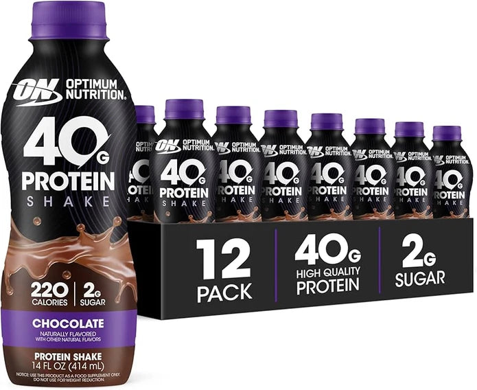 Optimum Nutrition Gold Std Protein 40 Grs Shake 14 Oz 24 Pack