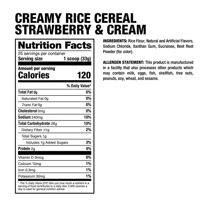 Creamy Rice Cereal