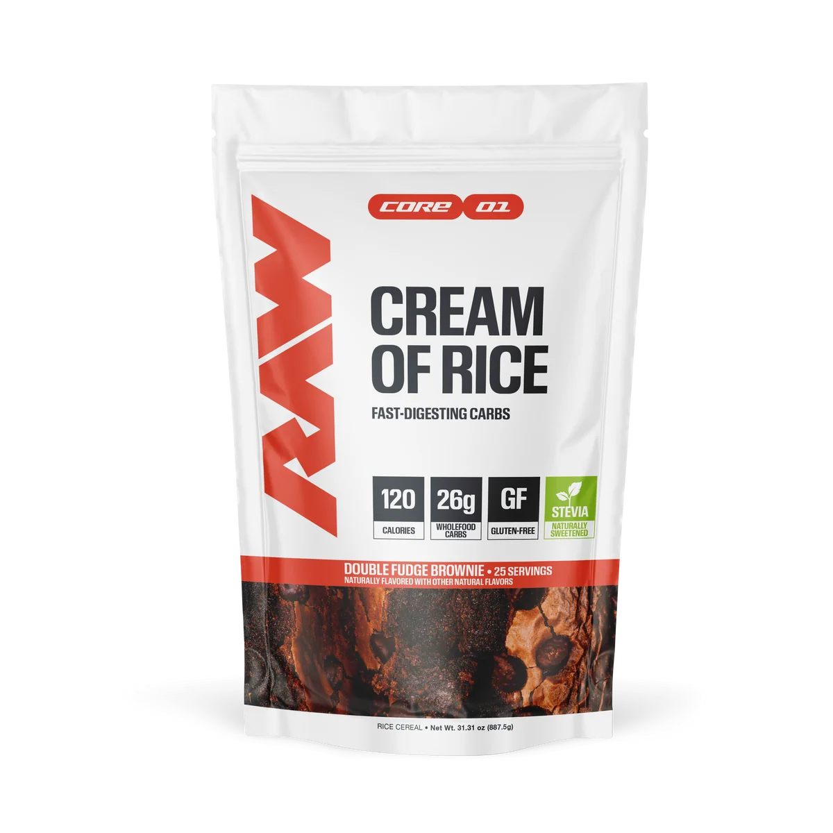 RAW CREAM OF RICE 25 SERV
