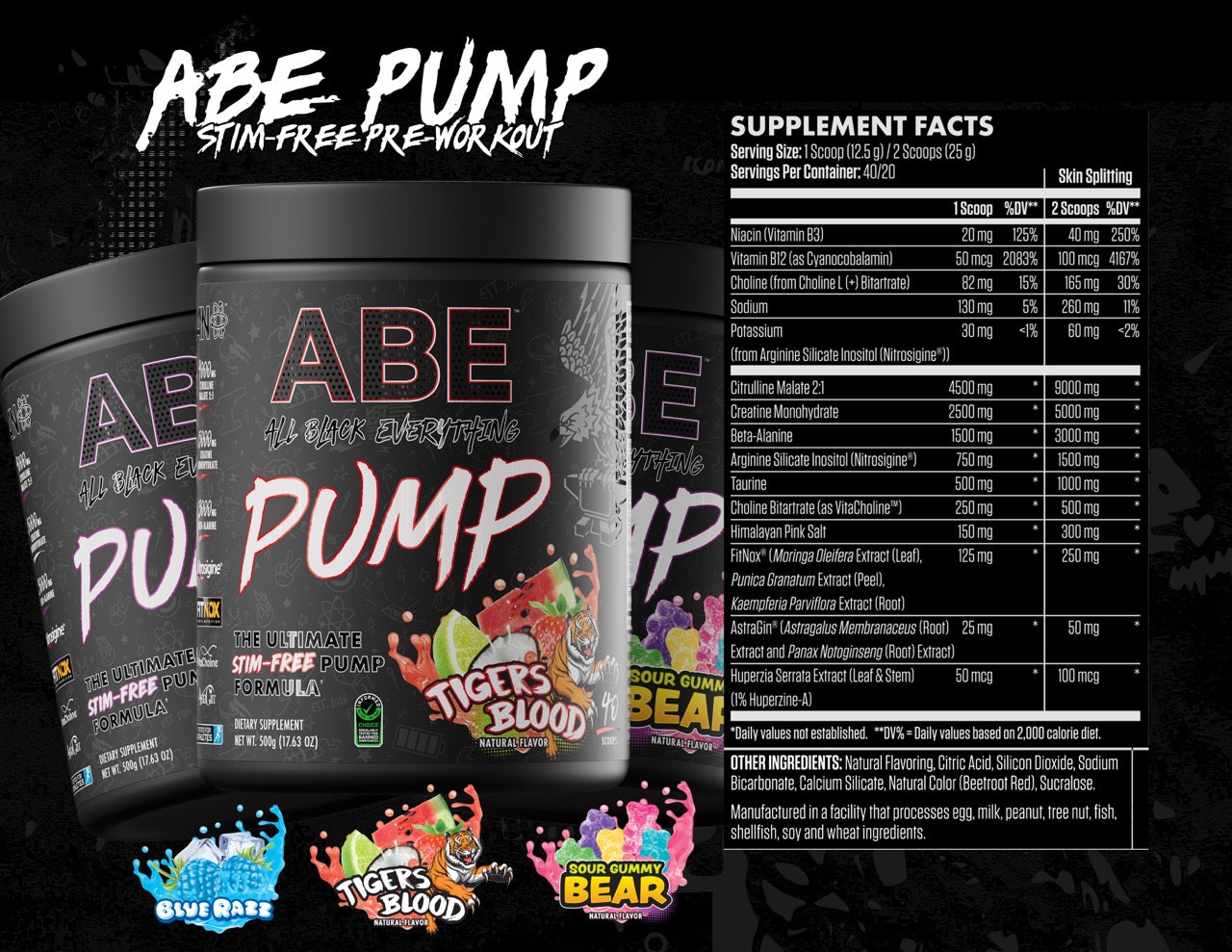 ABE Pump Stim free 30 serv
