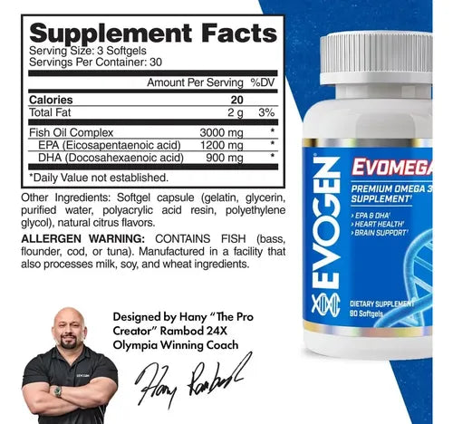 Evogen Omega 90 softgels