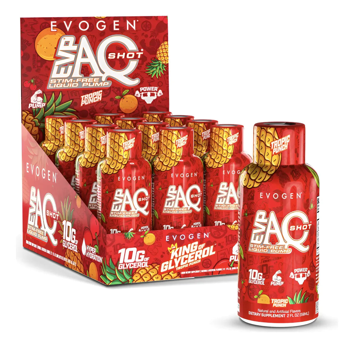 EVOGEN EVP AQ LIQUID PUMP SHOT 12 PACK