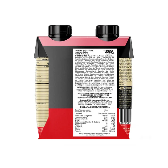 On Gold St Protein Shake 325 ML  Two Pack (24 Piezas)