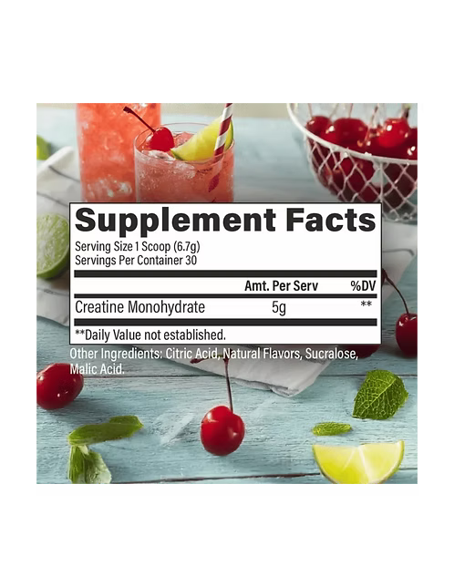 CREATINA RAW CON SABOR 30 servicios
