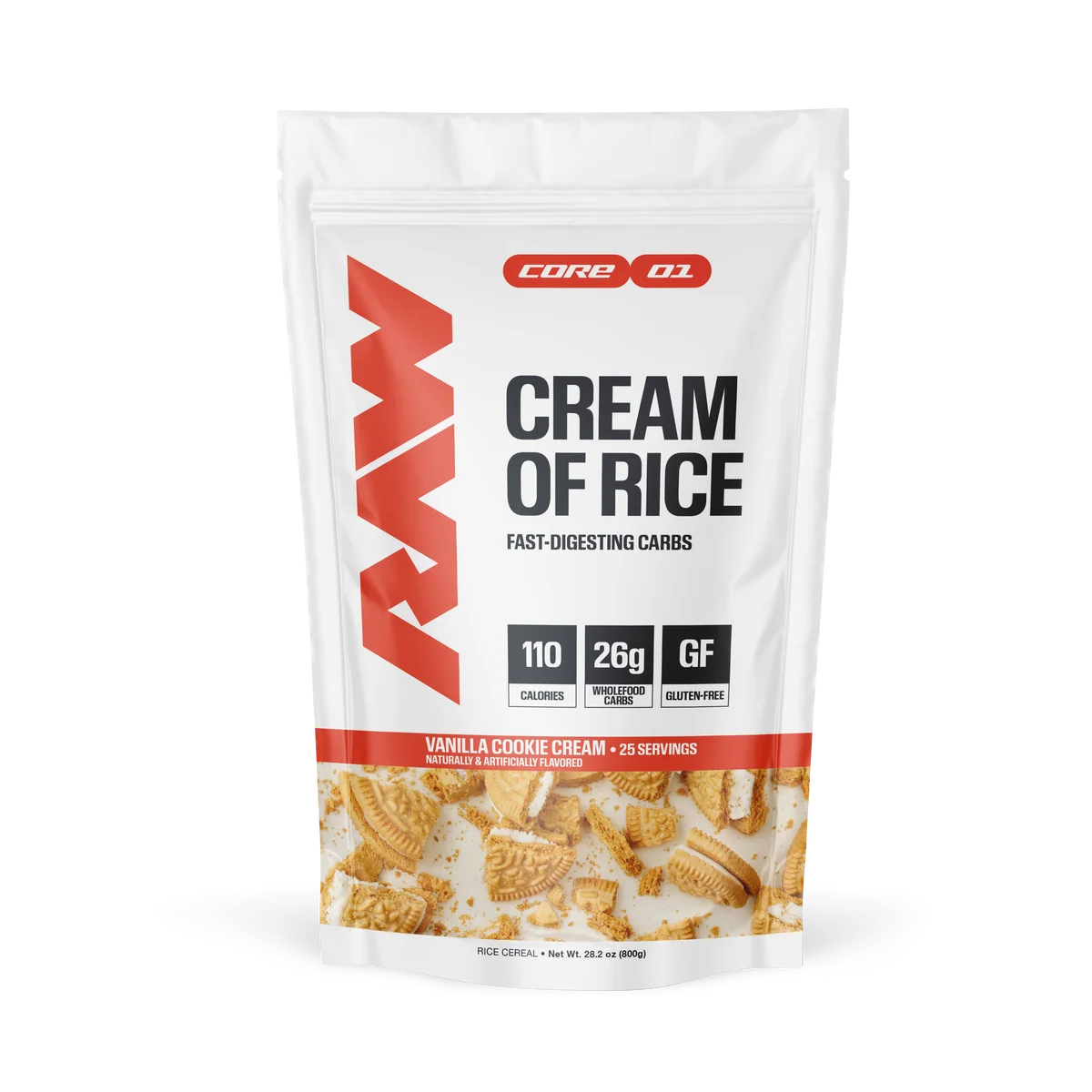 RAW CREAM OF RICE 25 SERV