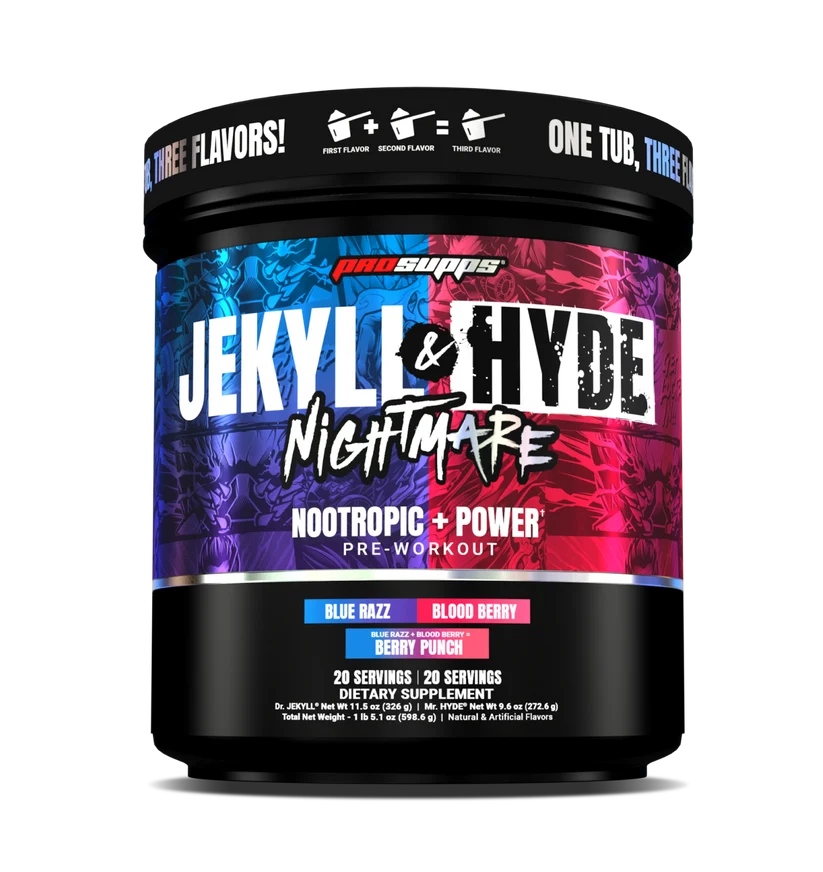 PROSUPPS DR JEKYLL & MR HYDE NIGHTMARE PWO 40 SERV BLUE RAZ + BLOODY BERRY