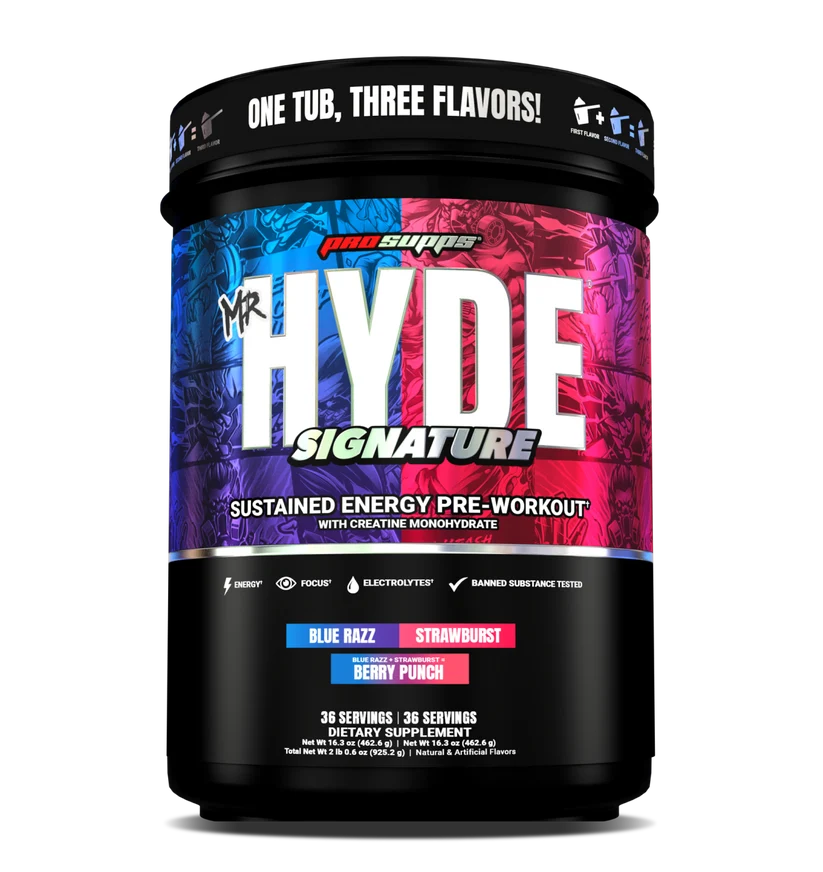PROSUPPS MR HYDE SIGNATURE 72 SERV DUAL FLAVOR BLUE RAZ & STRAWBERRY