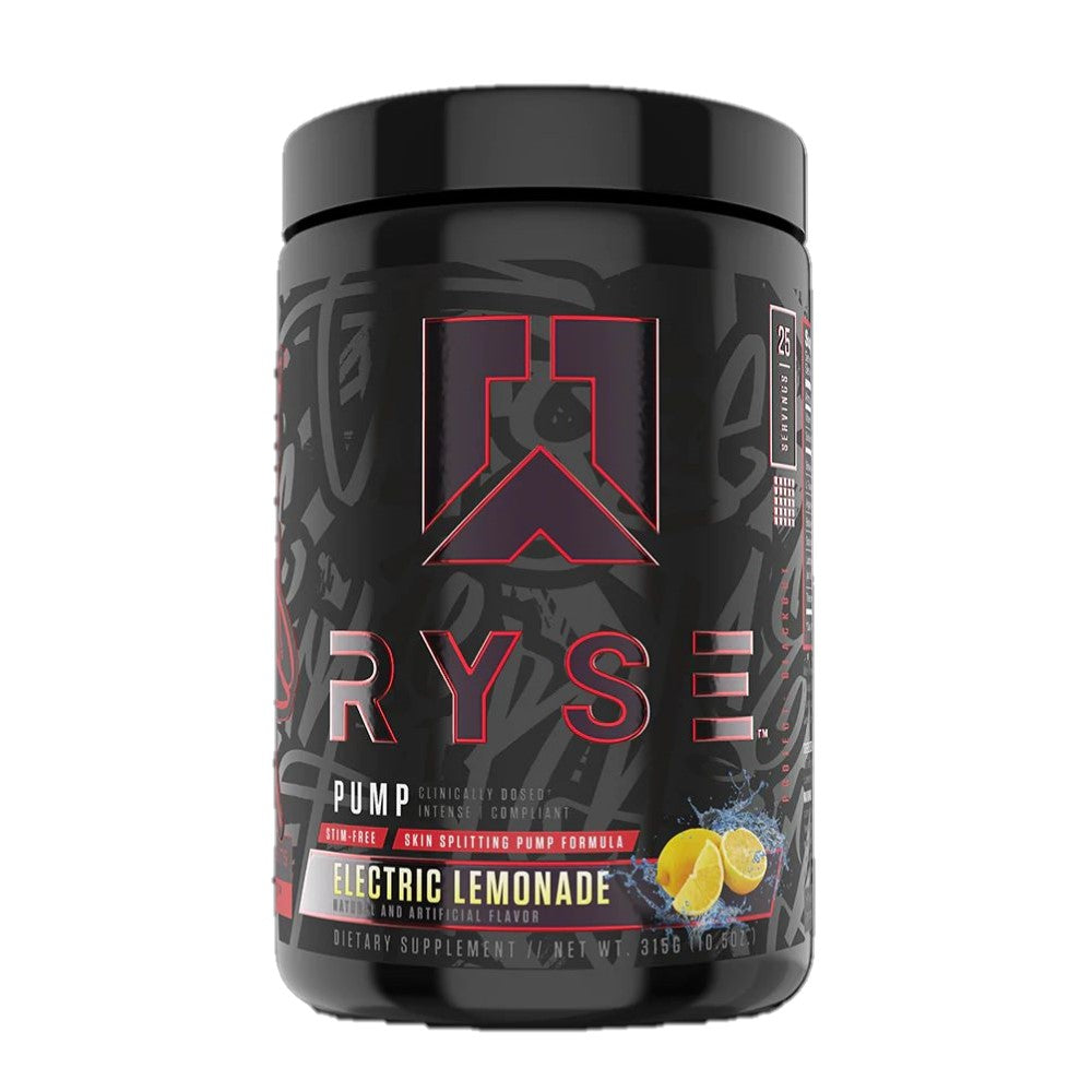 Ryse Pump Stim Free 25 Serv Electric Lemonade