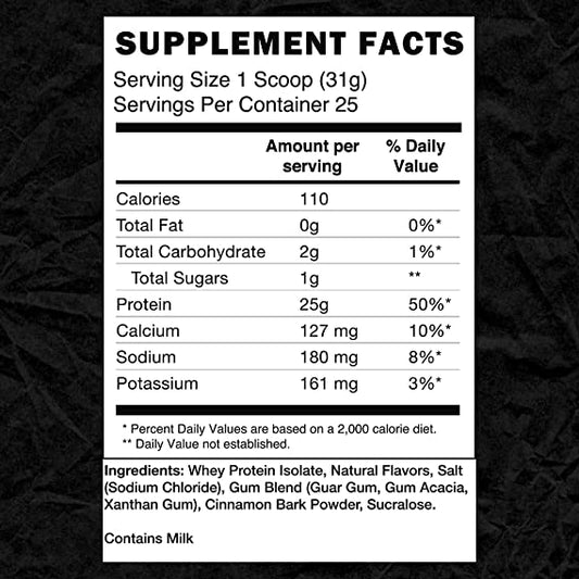 RAW Cbum ISO Protein Itholate 25 serv