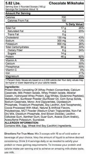 BSN True-Mass 5.8 lbs