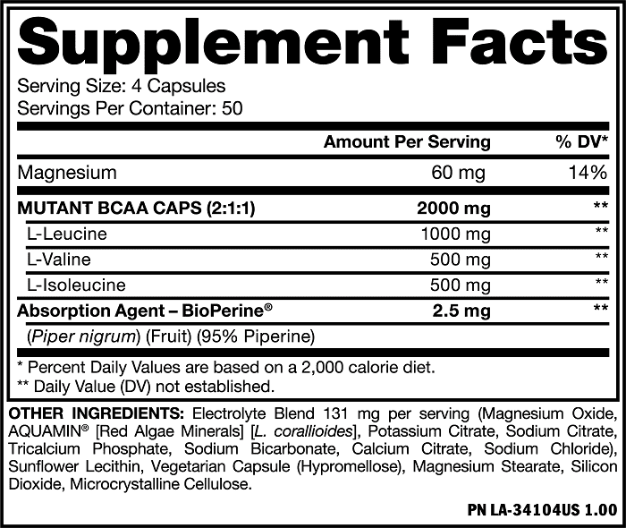 Mutant Bcaa caps